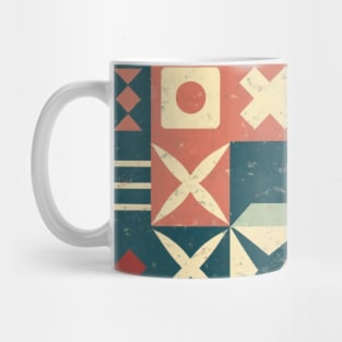 retro geometric design Mug